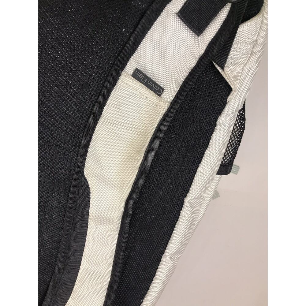 Calvin Klein Backpack Silver Black Laptop Bookbag Multi Pocket School $139.50 - Picture 12 of 16